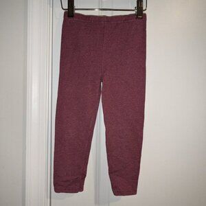 🐲3 FOR $9🦄 Garanimals Solid Burgundy Dark Pull On Elastic Waist Leggings Pants